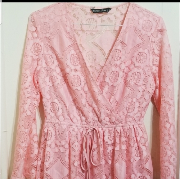 Lookbook Store Light Pink Lace Dress! - Picture 3 of 8